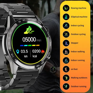 LIGE  Men Smart Watch TWS H Sports Fitness Luxury Watch Answer/Dial Call Smartwatch Music Playbac