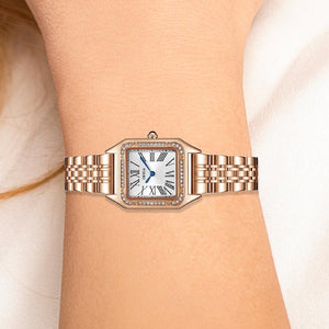 ORSGA CADENCE White Dial Diamond Studded Gold AND Silver Watch