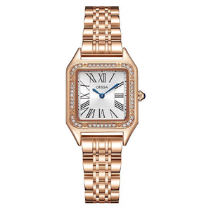 ORSGA CADENCE White Dial Diamond Studded Gold AND Silver Watch