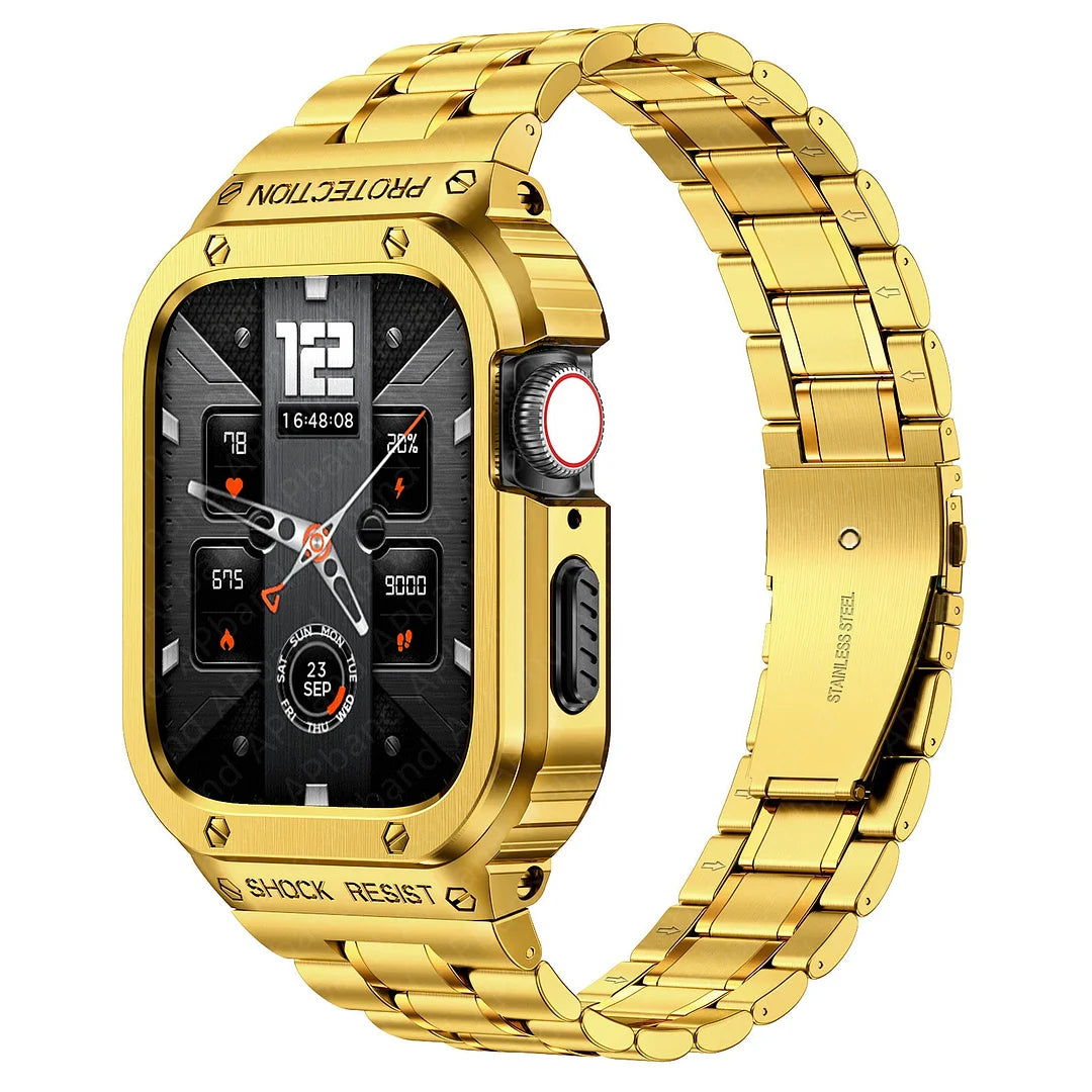 45MM Gold Luxury Edition Case- Stainless Steel Strap