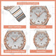 ORSGA CELESA Silver Dial Rose Gold Silver Watch