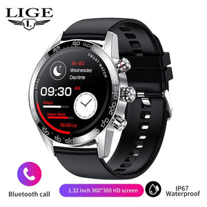 Lige HD Screen Watch For Men Smart Watch Bluetooth Calling Smartwatch 2023 Fashion Business Clock New Smartband Man