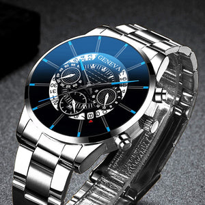 WWMALL- Fashion Men Stainless belt Watch Luxury Calendar-19912