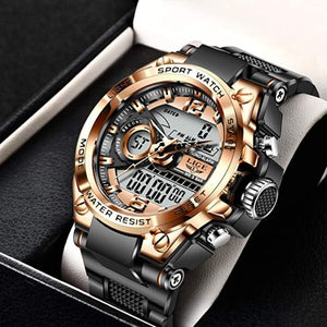 WWMALL-Men’s Digital Outdoor Sports Watch,Military Large Face Dial 50M Waterproof Electronic Multi Function Wrist Watches for Men Tactics LED Alarm Stopwatch…