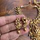 Antique Gold Nakshi/Nagas Mahalakshmi Mayil Temple Necklace Set