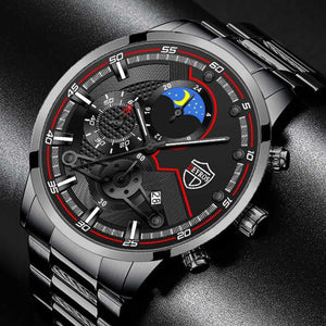 WWMALL- MEN'S WATCH WATERPROOF Swiss Automatic Movement Watch Calendar Luminous Men's Steel Band