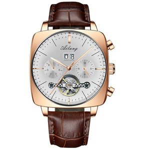 JUBNU TIME- 2021 AILANG famous brand watch montre automatique luxe chronograph Square Large Dial Watch