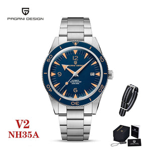 WWMALL- 2022 New PAGANI Design 41mm Men's Automatic Mechanical Watch Classic Retro 200m Reloj Hombre