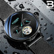 WWMALL-Swiss Mechanical Black Business Luxury Men Watch B 8677