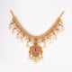 Ruby Matt gold Lakshmi Devi designer necklace set