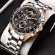 WWMALL-Business Quartz Luminous Stainless Steel WaterProof Men’s Watch