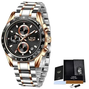 WWMALL-Business Quartz Luminous Stainless Steel WaterProof Men’s Watch