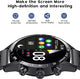 Regent Watch-Smart Watch Men for Android iOS Bluetooth Answer Make Calls Heart Rate Sleep Monitor 1.32 HD Round Touch Screen IP67 Waterproof Black Stainless Steel Fitness 20 Sport Mode Activity Tracker Smartwatch