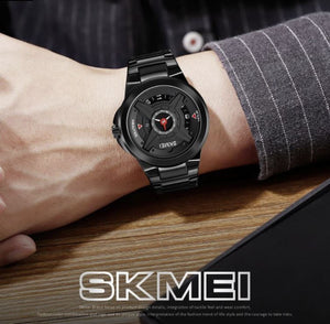 WWMALL-MEN QUARTZ WATCHES LUXURY BRAND WRISTWATCHES ( BLACK )