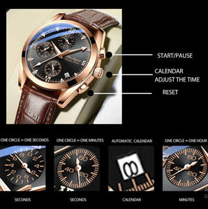 WWMALL-Men Watch Fashion Leather Quartz Watches Sport Poedagar