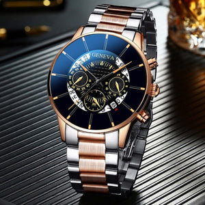 WWMALL- Fashion Men Stainless belt Watch Luxury Calendar-19912