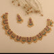 Foliate Antique Enamel Necklace Set