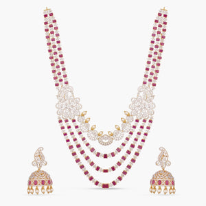 Erlantz Grand CZ Long Necklace Set