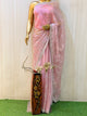 PINK CHIFFON SAREE