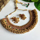 Antique Gold Ghungroo Necklace Set