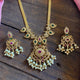 Premium Gold Finish AD Manjari Necklace Set