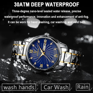 WWMALL-MEN Fashion Luxury Men Watch Waterproof Luminous Date&Week Quartz Watches Business