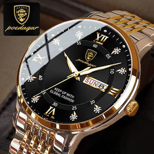 WWMALL-Men's Watch New Men's Watch Waterproof Luminous Calendar Quartz Wrist Watch