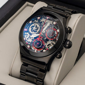 WWMALL-Reef Tiger Skeleton Dial with Date Business Bracelet Watch