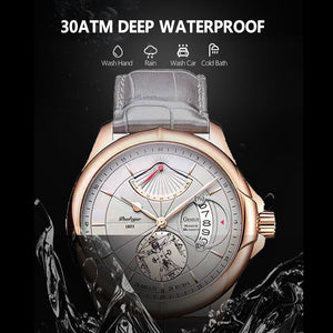 WWMALL-Swiss Brand POEDAGAR Sports Men Watch 2022 Wristwatch Luxury Waterproof Calendar Quartz Leather