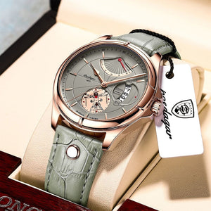 WWMALL-Swiss Brand POEDAGAR Sports Men Watch 2022 Wristwatch Luxury Waterproof Calendar Quartz Leather