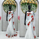 Ready to Wear Designer White Flower Work Saree