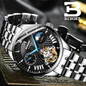 WWMALL- MEN'S WATCH WATERPROOF Swiss Automatic Movement Watch Calendar Luminous Men's Steel Band