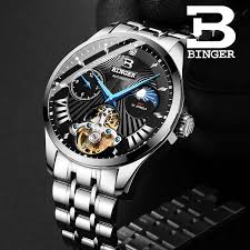 WWMALL- MEN'S WATCH WATERPROOF Swiss Automatic Movement Watch Calendar Luminous Men's Steel Band