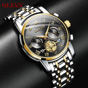 WWMALL-Fashion Men Stainless belt Watch Luxury Calendar-19912