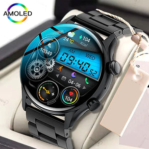 WWMALL- Smart Watches for Men AMOLED 1.36 Multi-Dial IP55 Waterproof