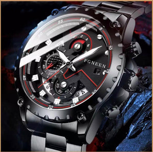 JUBNU TIME-WATERPROOF MILITARY ANALOG WATCH || Chronograph Men’s Watch-010101010