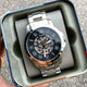 Authentic Grant Black Skeleton Dial Automatic Mens Watch