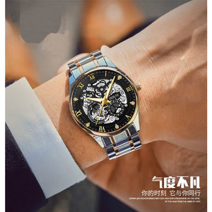 WWMALL- MEN'S WATCH WATERPROOF Swiss Automatic Movement Watch Calendar Luminous Men's Steel Band