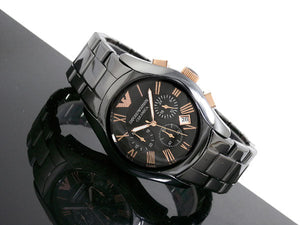 ITS Emporio Armani Men's ARg450  Black Chronograph Dial Watch